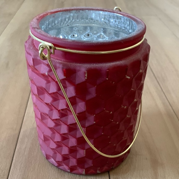 Other - Cranberry Red Candle Holder